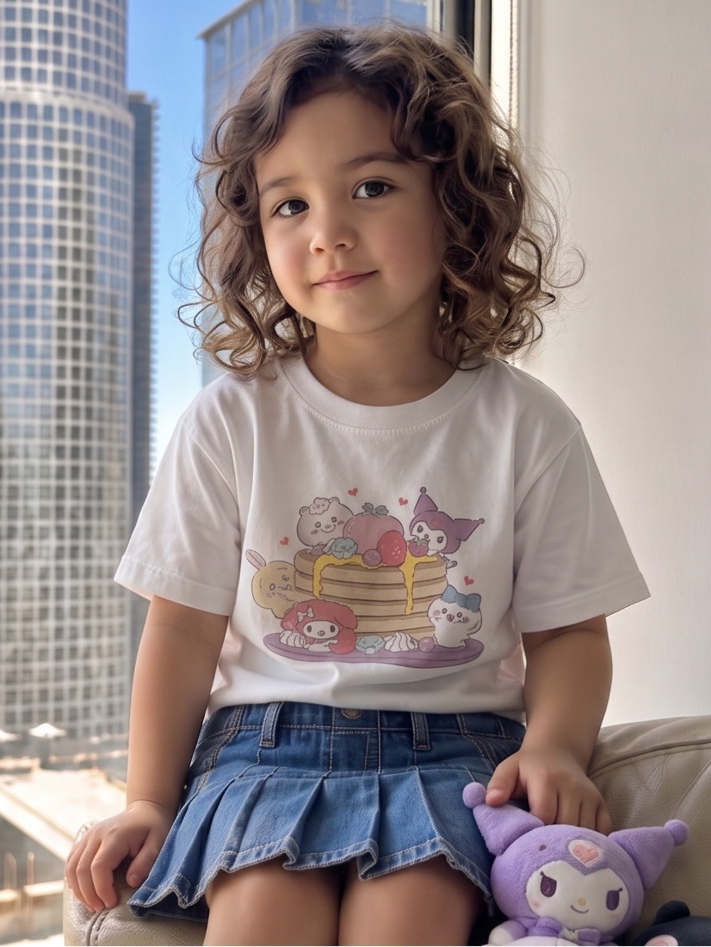 Kids Chiikawa × Sanrio characters: Sweets Collection Uniqlo Size 6/8